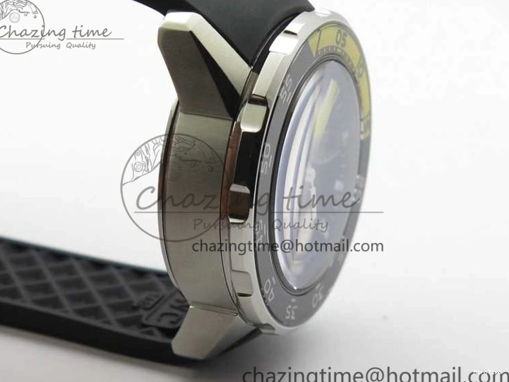 MIROTIME 0103 Aquatimer Chrono IW376702 SS BLS 1:1 Best Edition Black Dial on Black Rubber Strap A WellDesigned 7105